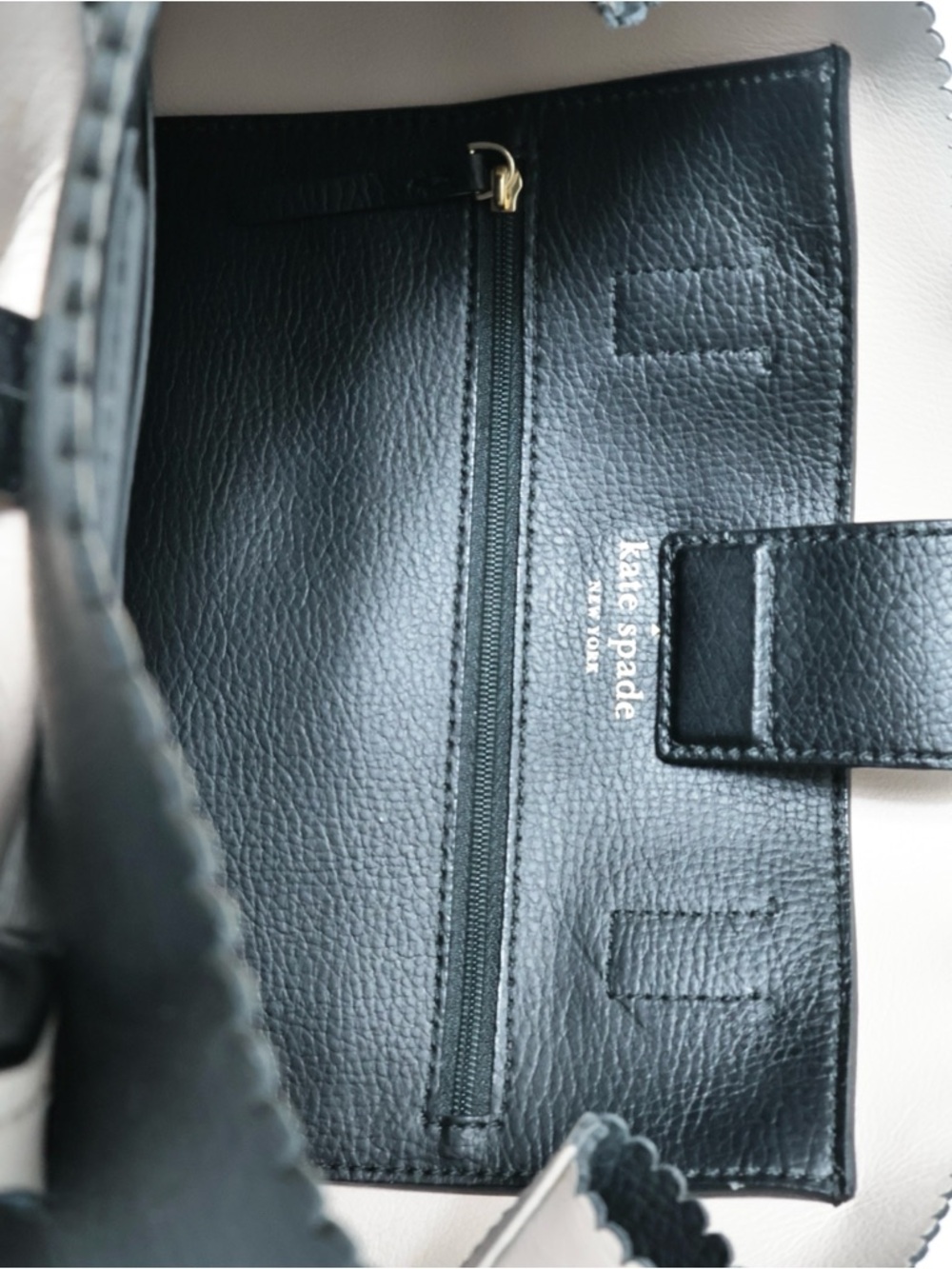 Kate Spade Vanderbilt Place Giorgia Satchel Bag Pebbled Black Leather Bow NWOT - Picture 9 of 16